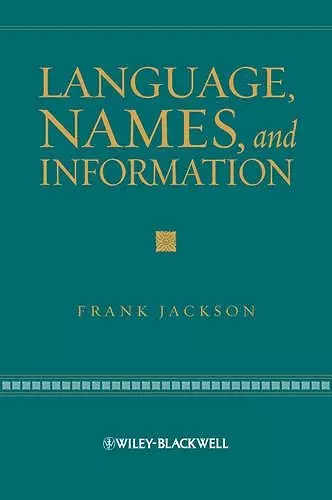 Language, Names, and Information cover