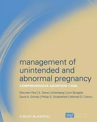 Management of Unintended and Abnormal Pregnancy cover