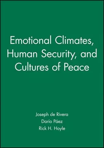 Emotional Climates, Human Security, and Cultures of Peace cover