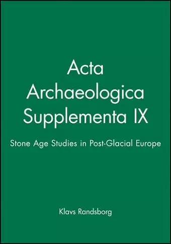 Acta Archaeologica Supplementa IX cover