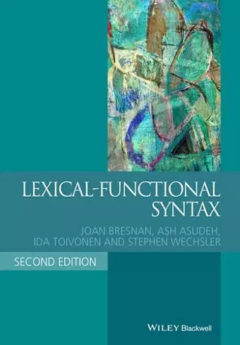 Lexical-Functional Syntax cover