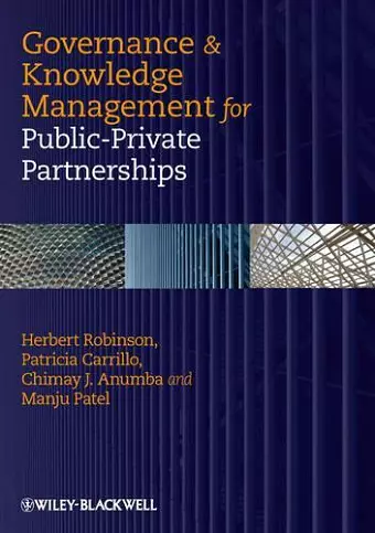 Governance and Knowledge Management for Public-Private Partnerships cover