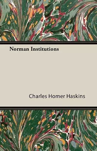 Norman Institutions cover