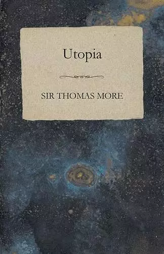 Sir Thomas More's Utopia cover