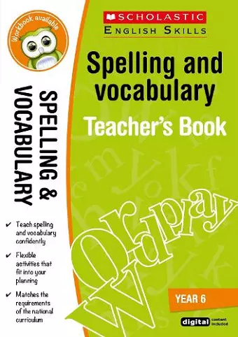 Spelling and Vocabulary Teacher's Book (Year 6) cover