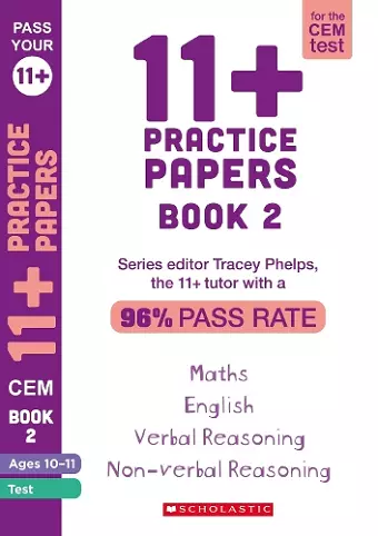 11+ Practice Papers for the CEM Test Ages 10-11 - Book 2 cover