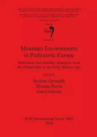 Mountain Environments in Prehistoric Europe cover