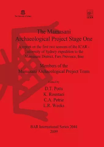 The Mamasani Archaeological Project Stage One cover