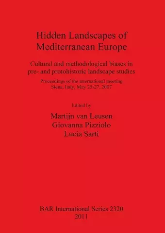 Hidden Landscapes of Mediterranean Europe cover