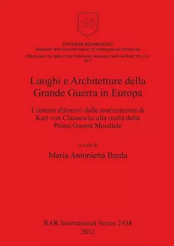 Luoghi e Architetture della Grande Guerra in Europa cover