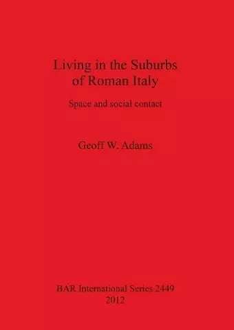 Living in the Suburbs of Roman Italy cover