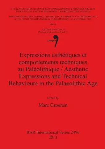 Expressions esthétiques et comportements techniques au Paléolithique / Aesthetic Expressions and Technical Behaviours in the Palaeolithic Age cover