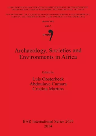 Archaeology Societies and Environments in Africa cover