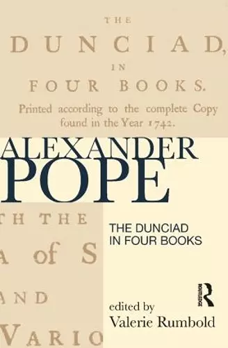 The Dunciad in Four Books cover