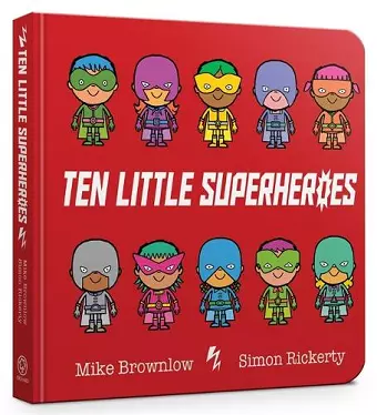 Ten Little Superheroes Board Book cover