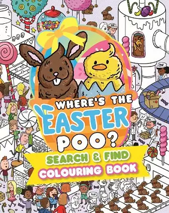 Where’s the Easter Poo? Search and Find Colouring Book cover