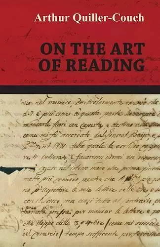 On The Art of Reading cover