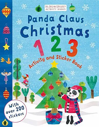 Panda Claus Christmas 123 Activity and Sticker Book cover