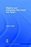 Rhetoric and Philosophy from Greek into Syriac cover