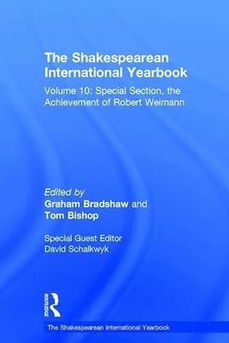 The Shakespearean International Yearbook cover