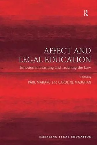 Affect and Legal Education cover