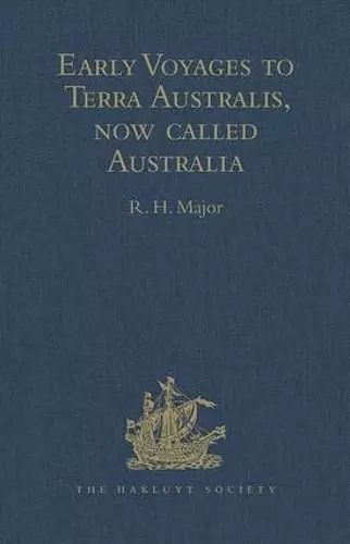 Early Voyages to Terra Australis, now called Australia cover