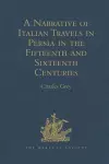 A Narrative of Italian Travels in Persia in the Fifteenth and Sixteenth Centuries cover