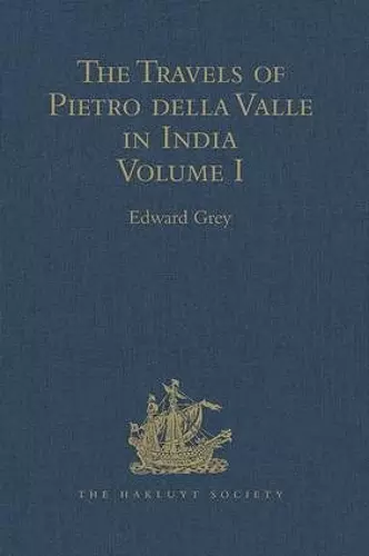 The Travels of Pietro della Valle in India cover