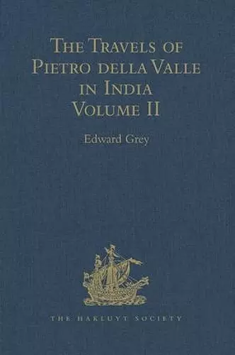 The Travels of Pietro della Valle in India cover