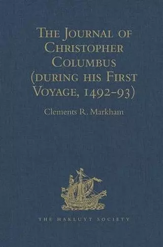 The Journal of Christopher Columbus (during his First Voyage, 1492-93) cover