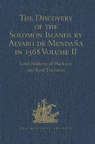 The Discovery of the Solomon Islands by Alvaro de Mendaña in 1568 cover