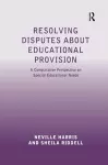 Resolving Disputes about Educational Provision cover