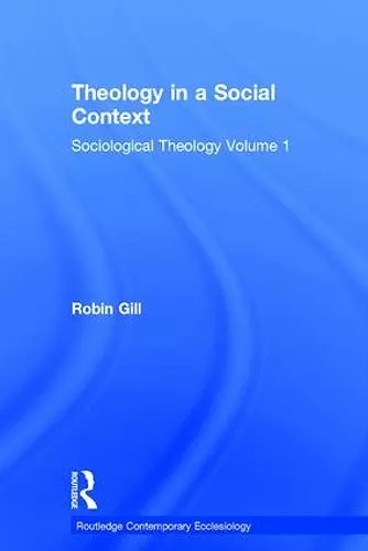 Theology in a Social Context cover