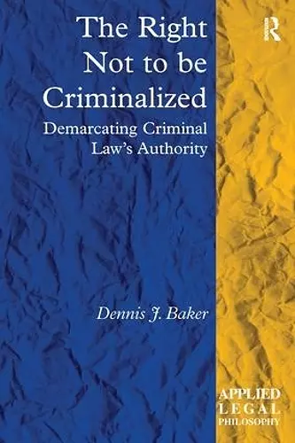 The Right Not to be Criminalized cover