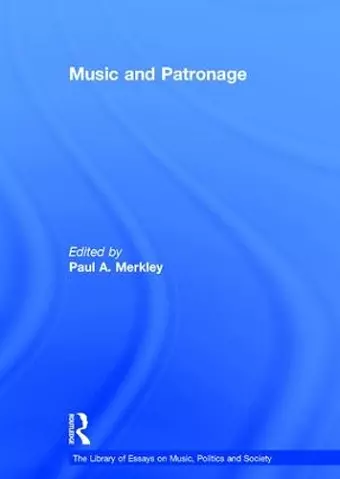 Music and Patronage cover