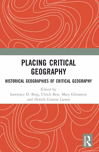 Placing Critical Geography cover