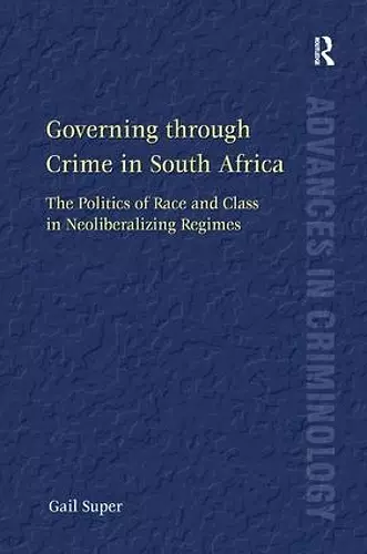 Governing through Crime in South Africa cover