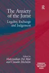 The Anxiety of the Jurist cover