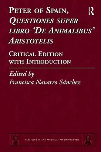 Peter of Spain, Questiones super libro De Animalibus Aristotelis cover