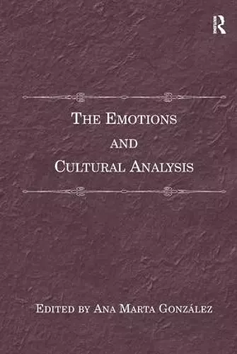 The Emotions and Cultural Analysis cover