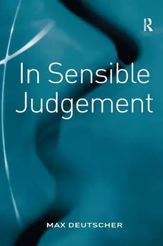 In Sensible Judgement cover