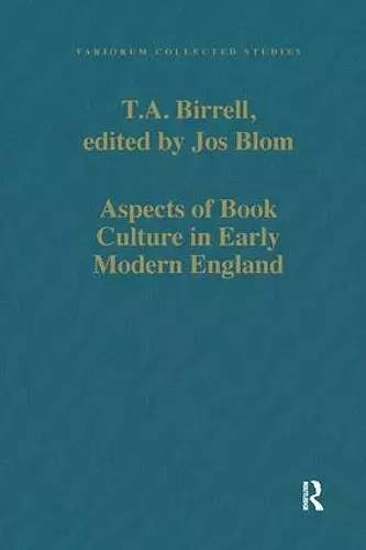 Aspects of Book Culture in Early Modern England cover