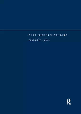 Carl Nielsen Studies cover