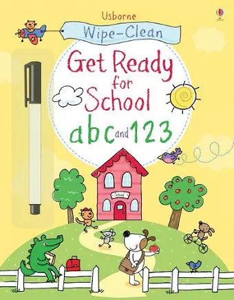 Wipe-clean Get Ready for School abc and 123 cover