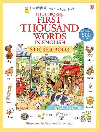 First Thousand Words in English Sticker Book cover