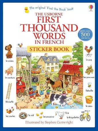 First Thousand Words in French Sticker Book cover
