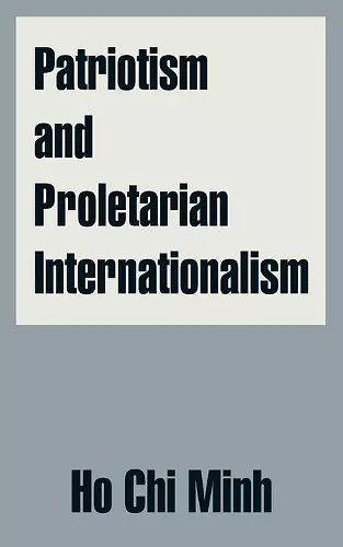 Patriotism and Proletarian Internationalism cover