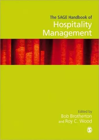 The SAGE Handbook of Hospitality Management cover