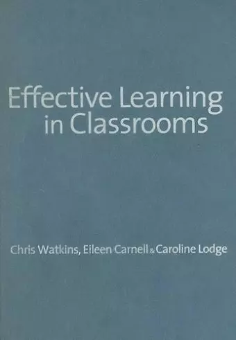 Effective Learning in Classrooms cover