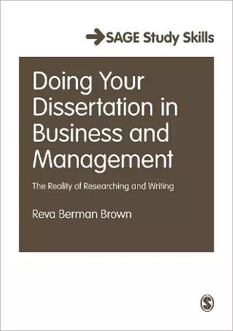 Doing Your Dissertation in Business and Management cover